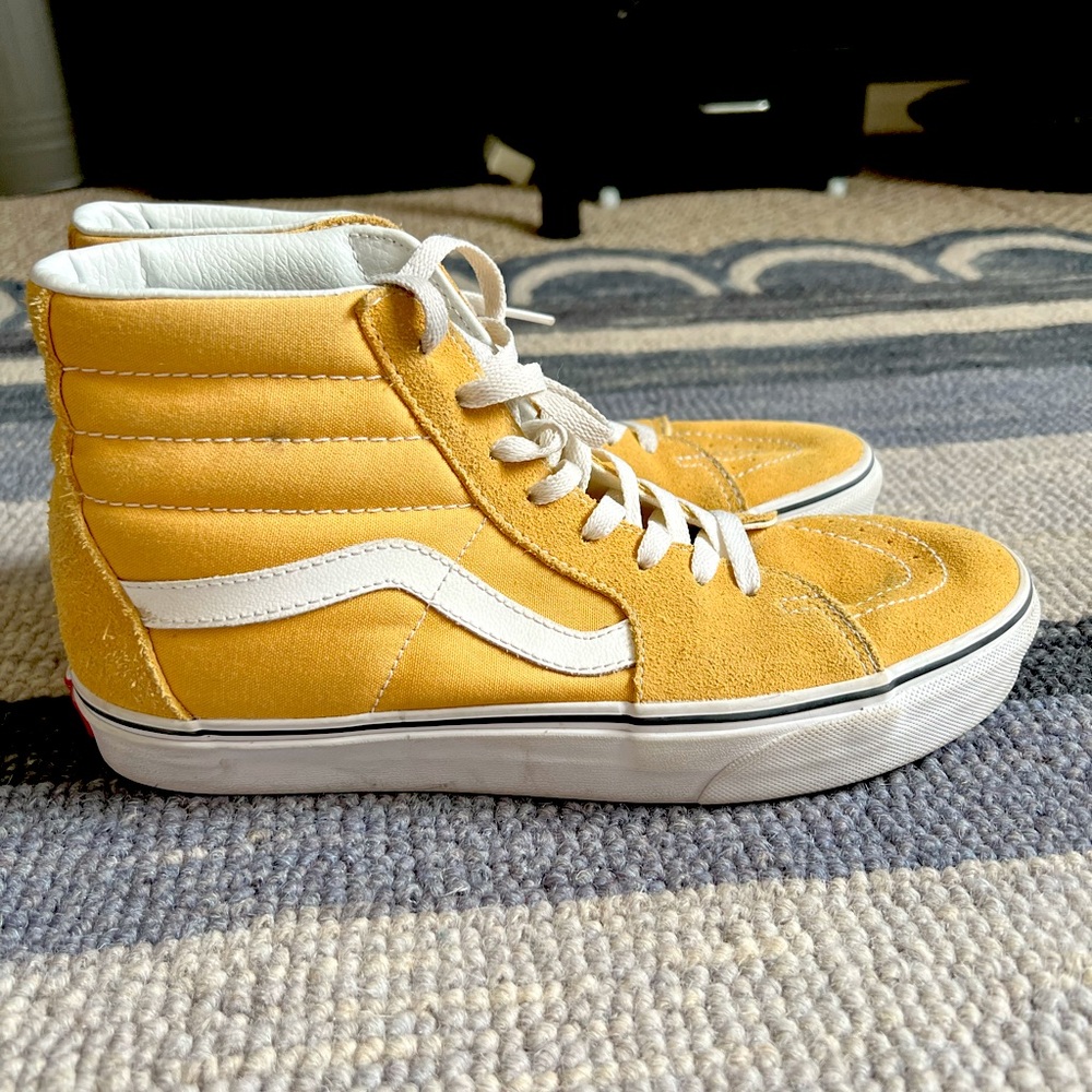Yellow Vans Sk8-Hi Shoe M9/W10.5